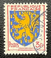 FRA0903UF - Armoiries De Provinces (V) - Franche-Comté - 3 F Used Stamp - 1951 - France YT 903 - 1941-66 Escudos Y Blasones