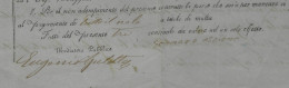 NAVIGATION ITALIE Parleme 1860  RARE CONTRAT D’ AFFRETEMENT CONTRATTO DI NOLEGGIO Pour Porto Palo Sicile - Italie