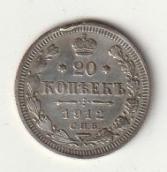 20 KOPEK  1912  RUSLAND /1864/ - Russia