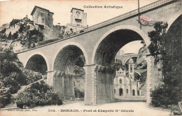 MONACO - Pont Et Chapelle Sainte-Dévote - Carte Postale Ancienne - Andere & Zonder Classificatie