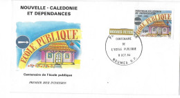 NOUVELLE -CALÉDONIE ET DÉPENDANCES  CENTENAIRE DE L'ÉCOLE PUBLIQUE  11 Octobre 1984 - Usati