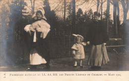 FAMILLES ROYALES - Promenade De LL. AA. RR. Les Princes Léopold Et Charles - Carte Postale Ancienne - Koninklijke Families