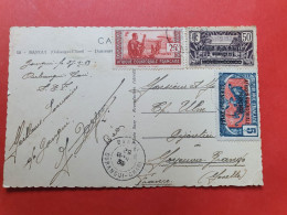 AEF - Affranchissement De Bangui Sur Carte Postale Recto Et Verso Pour La France En 1939 - N 237 - Lettres & Documents