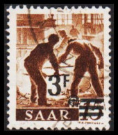 1947. Saar. Surcharge 3 F On 15 Pf.  (MICHEL 230) - JF538200 - Oblitérés