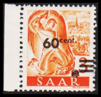 1947. Saar. Surcharge 60 Cent On 3 Pf. Never Hinged. (MICHEL 227) - JF538207 - Oblitérés