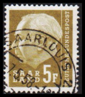 1957. Saar. Heuss 5 F. Very Fine Cancel. (MICHEL 411) - JF538224 - Oblitérés