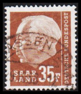 1957. Saar. Heuss 35 F. Very Fine Cancel. (MICHEL 420) - JF538233 - Oblitérés