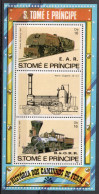 Sao Tome & Principe 1982 / Trains Railways MNH Trenes Züge / Cu21832  38-42 - Treni