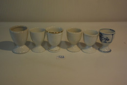 C122 6 Anciens Coquetiers Old Egg Cup Oude Eierdopje Alte Eierbeche - Eierbechern