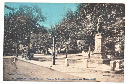 CPA  9 X 14 Loire SAINT GERMAIN LAVAL Place De La Genetine - Monuments Aux Morts 1914-18 - Saint Germain Laval