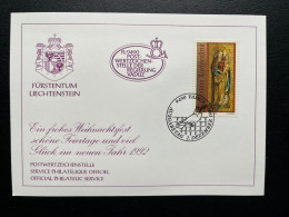 CARTE LIECHSTENSTEIN VADUZ 1991 - Lettres & Documents