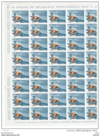 REPUBBLICA:  1963  TURISMO  -  S. CPL. 2  VAL. FGL. 40  N. -  SASS. 965/66 - Full Sheets