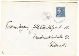 Finlande - Lettre De 1955 - Oblit Kna.... - Avec Cachet Rural 4885 - - Covers & Documents