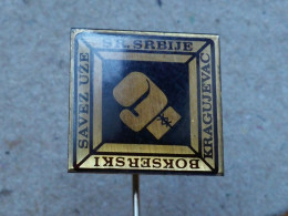 Badge Z-52-1 - BOX, BOXE, BOXING ASSOCIATION SERBIA, KRAGUJEVAC - Boksen