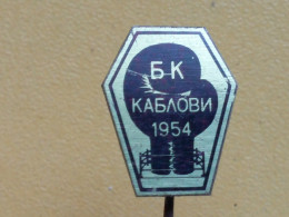 Badge Z-52-1 - BOX, BOXE, BOXING CLUB KABLOVI 1954 - Boxen