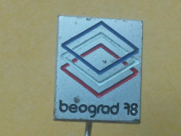 Badge Z-52-2 - BOX, BOXE, BOXING, TOURNAMENT BELGRADE 78, BEOGRAD - Pugilato