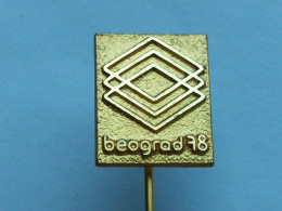 Badge Z-52-2 - BOX, BOXE,- BOXING TOURNAMENT BEOGRAD 78, SERBIA, BELGRADE - Pugilato