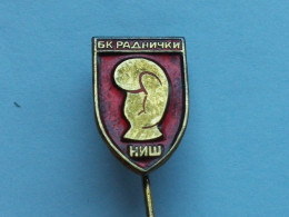 Badge Z-52-2 - BOX, BOXE,- BOXING CLUB RADNICKI NIS, SERBIA - Pugilato