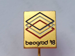 Badge Z-52-2 - BOX, BOXE, BOXING  TOURNAMENT BELGRADE 1978, SERBIA - Boxeo