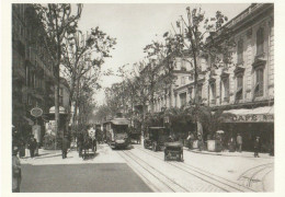 CPM NICE (06 ALPES MARITIMES) - L'AVENUE DE LA GARE VERS 1914 (JEAN MEDECIN) 2009 - Ferrovie – Stazione