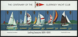 Guernsey 1990 - Mi-Nr. Block 7 ** - MNH - Segelboote / Sailboats - Guernesey