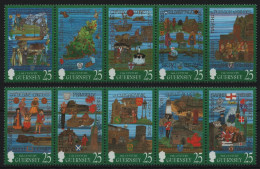 Guernsey 1998 - Mi-Nr. 759-768 ** - MNH - Wandteppiche - Guernesey