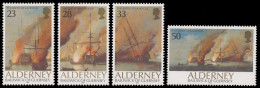 Alderney 1992 - Mi-Nr. 55-58 ** - MNH - Schiffe / Ships - Alderney