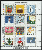 Guernsey 1991 - Mi-Nr. 537-548 ** - MNH - Weihnachten / X-mas - Guernesey