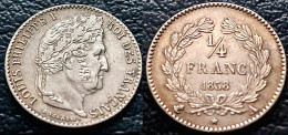 France - Louis Philippe I - 1/4 Franc 1838 A - 1/4 Franc