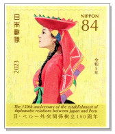 Japan 2023 Peru (B20) Nationale Kostüme Costumes Nationaux Costumi Nazionali National Costumes MNH ** - Nuovi