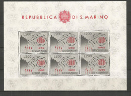 SAN MARINO HOJITA YVERT NUM. 572 ** SERIE COMPLETA SIN FIJASELLOS - Neufs