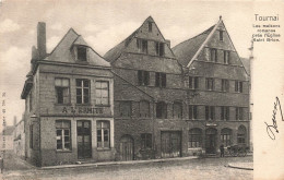 BELGIQUE - Tournai - Les Maisons Romanes Prés L'église Saint Brice - Carte Postale Ancienne - Tournai