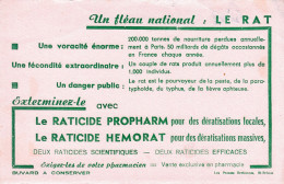 BUVARD & BLOTTER - Un Fléau National : LE RAT - Raticide Propharm - Chocolat