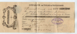 VP22.589 - Lettre De Change - 1914 - Spécialité De Toiles & Trousseaux - ANDRIEUX - BERTRAND à JAIGNES & COULOMMIERS - Bills Of Exchange