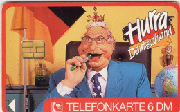 Hurra Deutschland TK O 1849/1994 O 25€ Regierungschef Kanzler Kohl BRD Porträt Als Karrikatur Comic TC Tele-card Germany - Stripverhalen