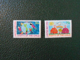 NATIONS-UNIES NEW-YORK YT 591/592 LES DROITS DE L'ENFANT** - Unused Stamps