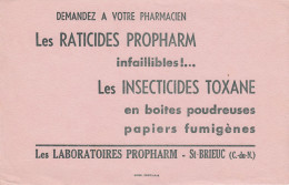 BUVARD & BLOTTER - Contre Le Rat  - Raticide Propharm - Les Laboratoires PROPHARM - Saint Brieuc (Côtes Du Nord) - Chocolat