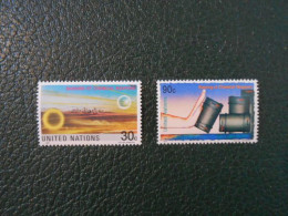 NATIONS-UNIES NEW-YORK YT 593/594 INTERDICTION DES ARMES CHIMIQUES** - Unused Stamps