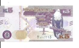 ZAMBIE 5 KWACHA 2021 UNC P 57 D - Zambie