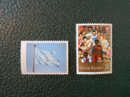 NATIONS-UNIES NEW-YORK YT 595/596 SERIE COURANTE** - Unused Stamps