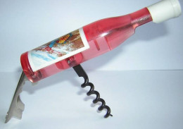 TIRE BOUCHON DECAPSULEUR MAGNET En Forme De Bouteille De VIN Rosé - Bottle Openers