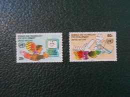 NATIONS-UNIES NEW-YORK YT 615/616 SCIENCES ET TECHNIQUES** - Unused Stamps