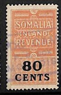 ZA0181b4  - Italian Colonies SOMALIA - STAMPS - FISCAL STAMPS Revenue - USED - Somalia