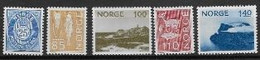 Norvège 1974  N°632/636 Neufs**Lindesnes Et Cap Nord Et Série Courante - Neufs