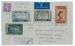 P2510 - ITALIA CORPO POLACCO  MIXED WITH GB STAMP. POSTA POLOWA 129 CANCELLATION ON REGISTERED LETTER TO SCOTLAND - 1946-47 Corpo Polacco Periode