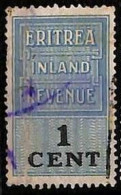 ZA0181f1   - British ERITREA  - STAMPS - FISCAL STAMP  Revenue - USED - Eritrea