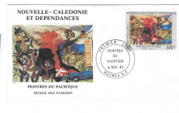 NOUVELLE -CALÉDONIE ET DÉPENDANCES   PEINTRES DU PACIFIQUE 8 Novembre 1984 - Brieven En Documenten