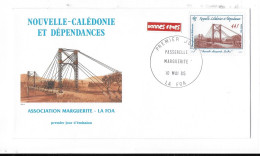 NOUVELLE -CALÉDONIE ET DÉPENDANCES   Passerelle Marguerite  10 Mai 1985 - Covers & Documents