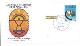 NOUVELLE -CALÉDONIE ET DÉPENDANCES   4 E Festival Des Arts Du Pacifique - Storia Postale