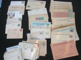 BAYERN , 94 Belege , Dabei Ganzsachen , Doppelkarten , Dienstpost - Private Postcards - Used